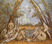 Paul Cezanne Badende oil